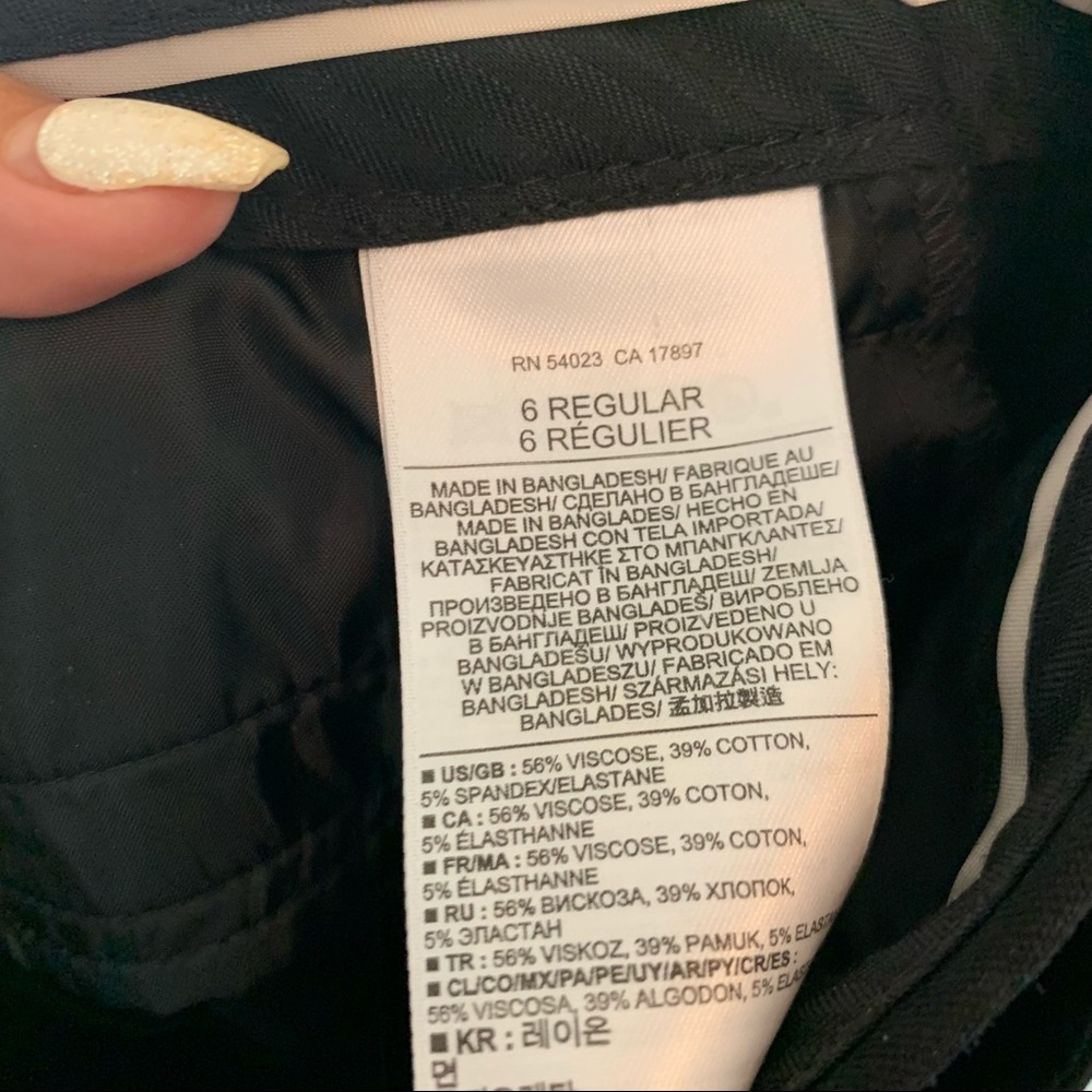 6 Banana Republic Ryan Fit Black Pants - Picture 7 of 7